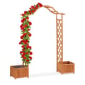 Miniatyrbillede 1 af 8: Rosenbue i træ med 2 plantekasser