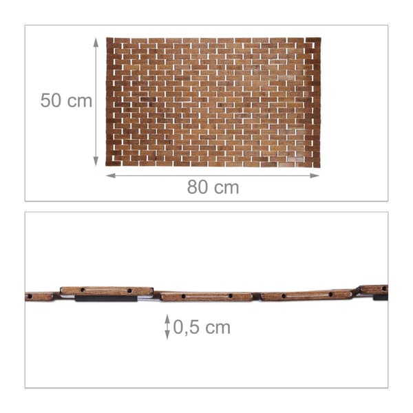 Bambus Badematte 50 x 80 cm
