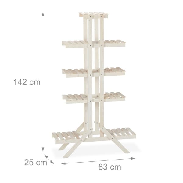 5-tiers blomsterstativ