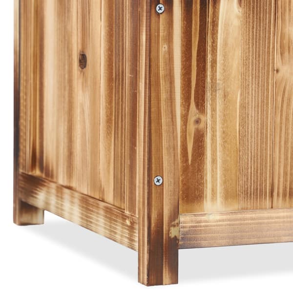 Flammet plantekasse med espalier