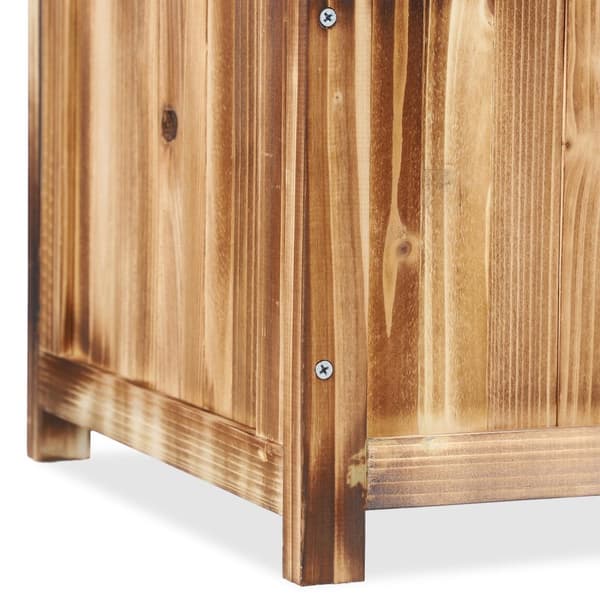 Flammet plantekasse med espalier