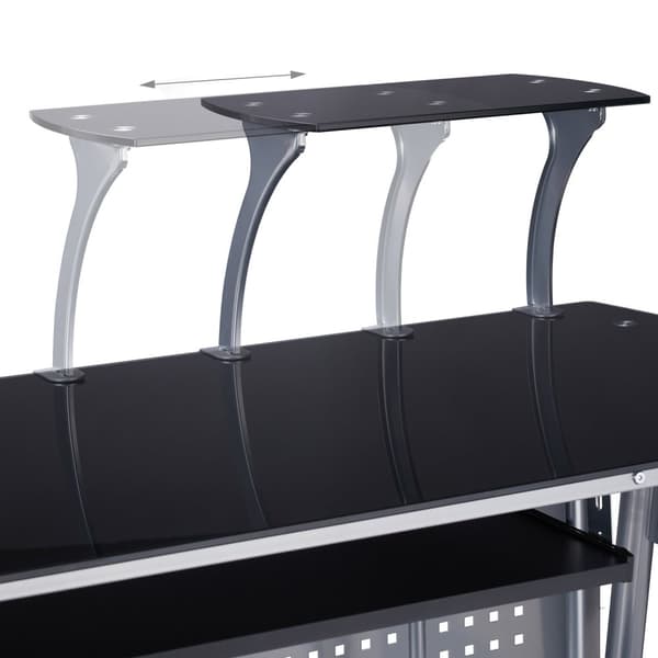 Computerbord med glasplade