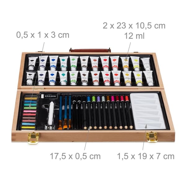 Træ Art Case 56-Piece