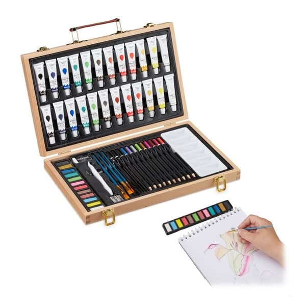 Træ Art Case 56-Piece