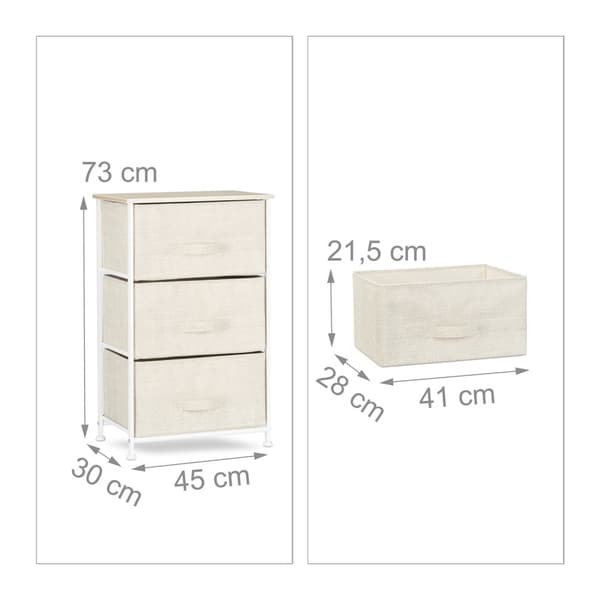 Beige reolsystem