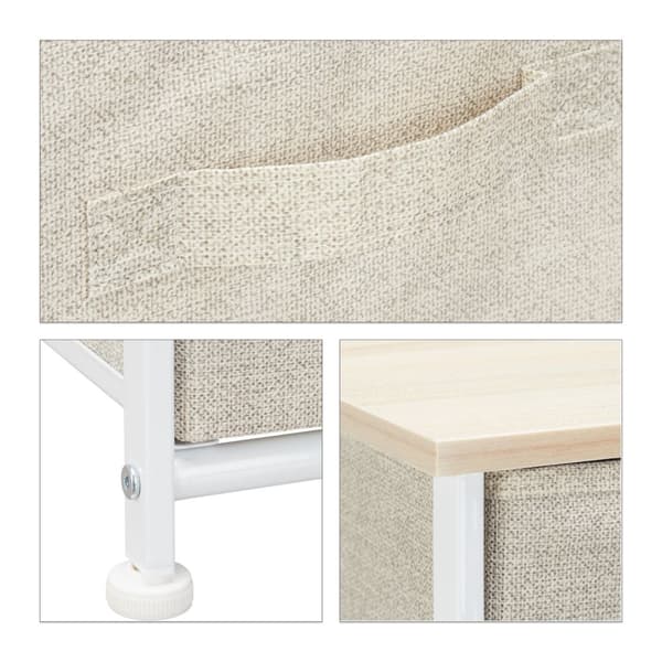 Beige reolsystem