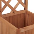 Miniatyrbillede 6 af 8: 2 i 1 plantekasse i træ med gitter