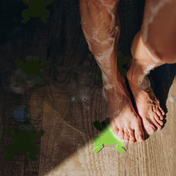 Frog Badeværelses klistermærker Sæt med 5