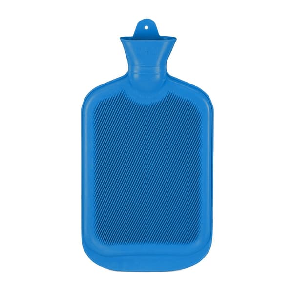 Blå varmvattenflaska 2L