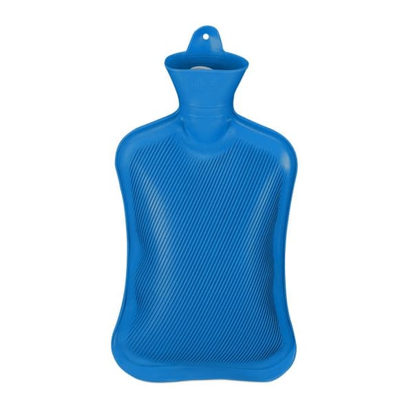 Blå varmvattenflaska 2L