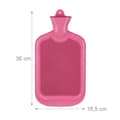 Miniatyrbillede 4 af 9: Pink varmtvandsflaske 2L
