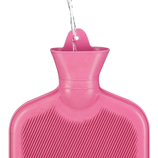 Pink varmtvandsflaske 2L