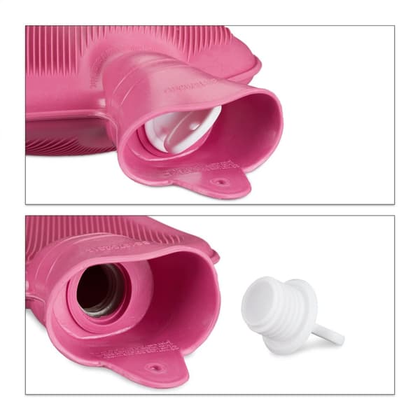 Pink varmtvandsflaske 2L
