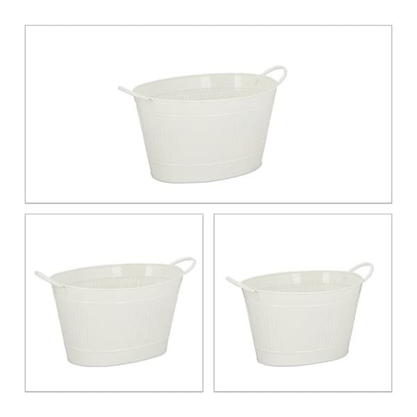 Metallkar med sinklook sett med 3 stk