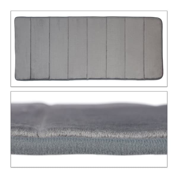 Grå Memory Foam Bademåtte