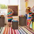 Miniatyrbilde 3 av 8: Vevd skittentøyskurv sett med 3