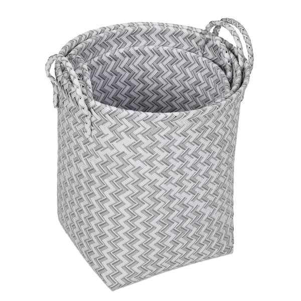Vevd skittentøyskurv sett med 3