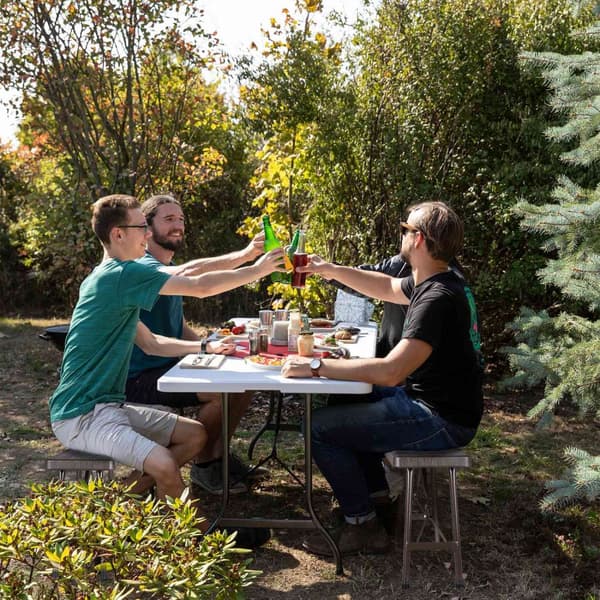 Sæt med 2 picnic bænke