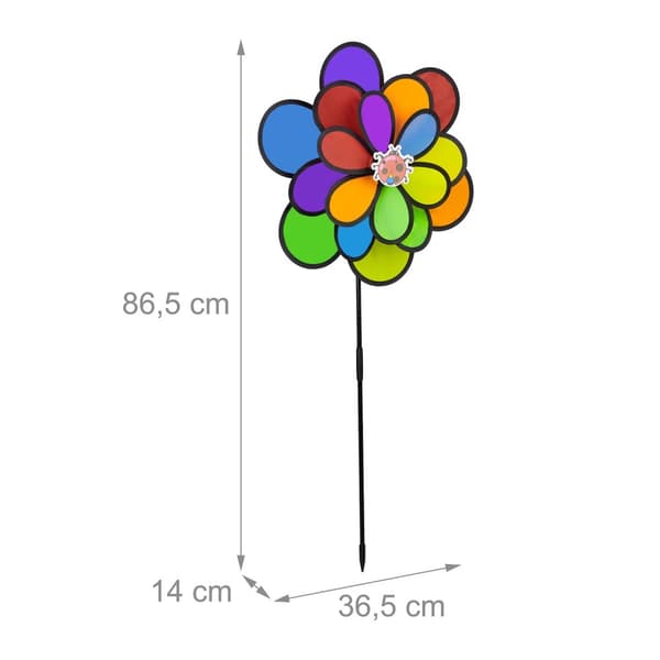 Farverig blomstervindspinner