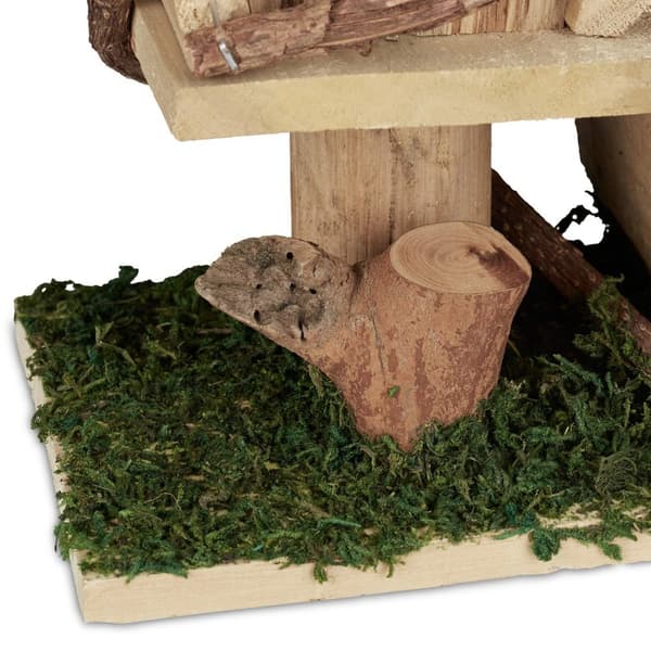 Plantekasse med fuglehus