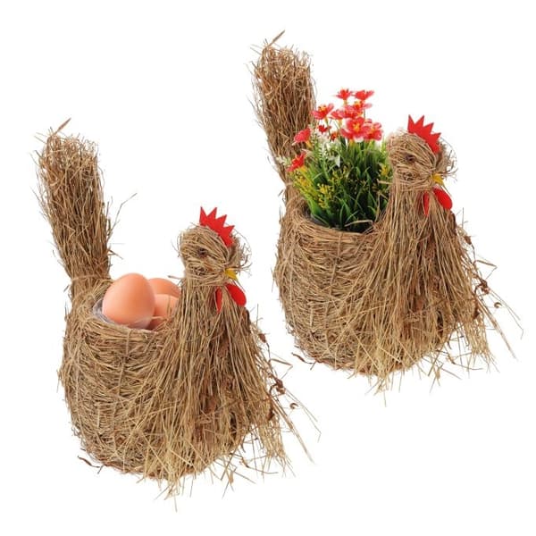 2x kyllingblomstpotte