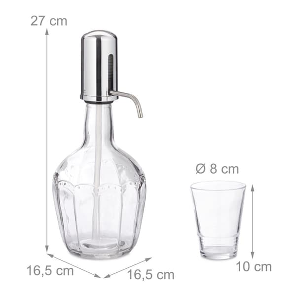 Vanddispenser med 6 glas