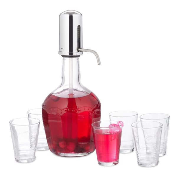 Vanddispenser med 6 glas