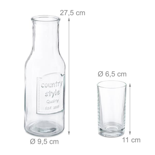 Vandkaraffel med glas