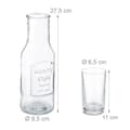Miniatyrbillede 4 af 8: Vandkaraffel med glas