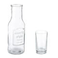 Miniatyrbillede 8 af 8: Vandkaraffel med glas