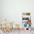 Miniatyrbillede 5 af 9: Smal legetøjsopbevaringsenhed med monstre