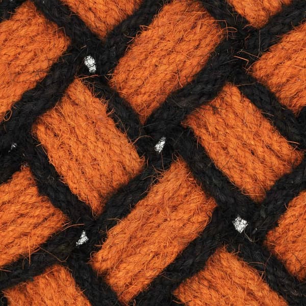 Solmittu oranssi/musta kookosmatto
