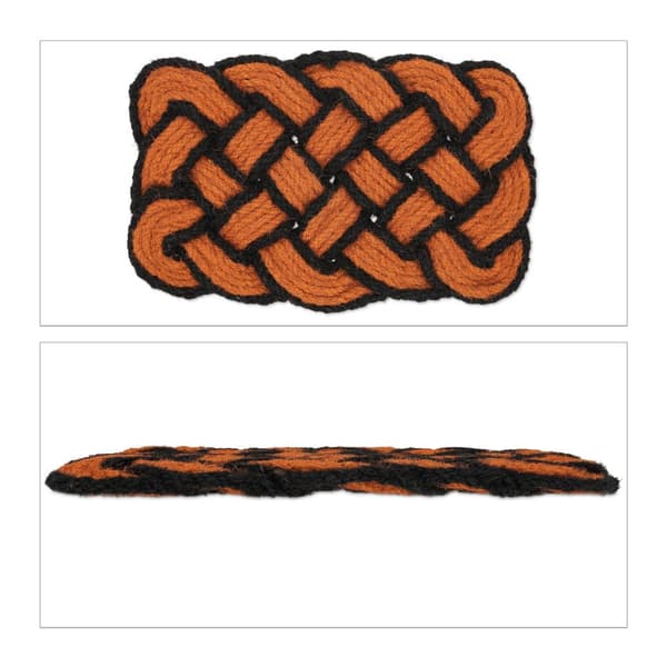 Solmittu oranssi/musta kookosmatto