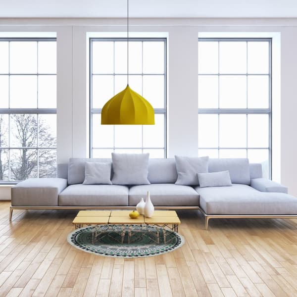 Rundt tæppe med mandala design