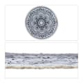 Miniatyrbillede 8 af 8: Rundt tæppe med mandala design