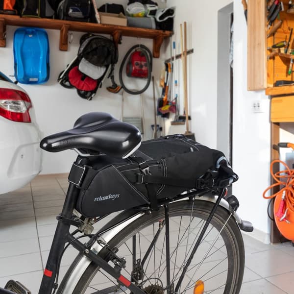 Stor cykelsadeltaske