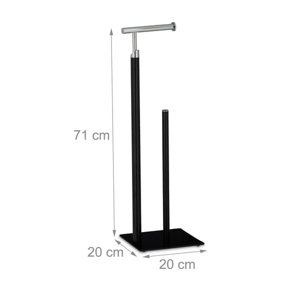 Sort toiletpapirholder