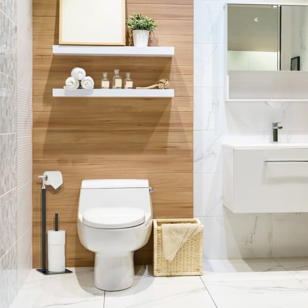 Sort toiletpapirholder