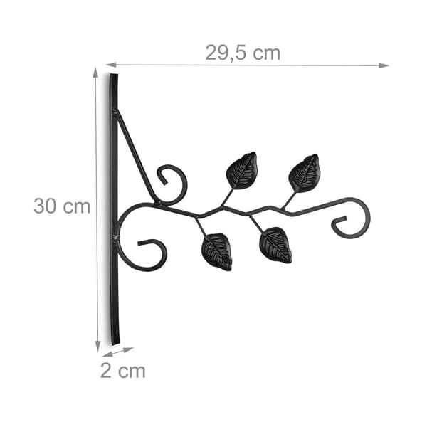 Set med 2 hängande korgfästen blad