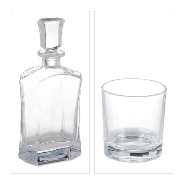 5-delt whiskysæt Karaffel og glas
