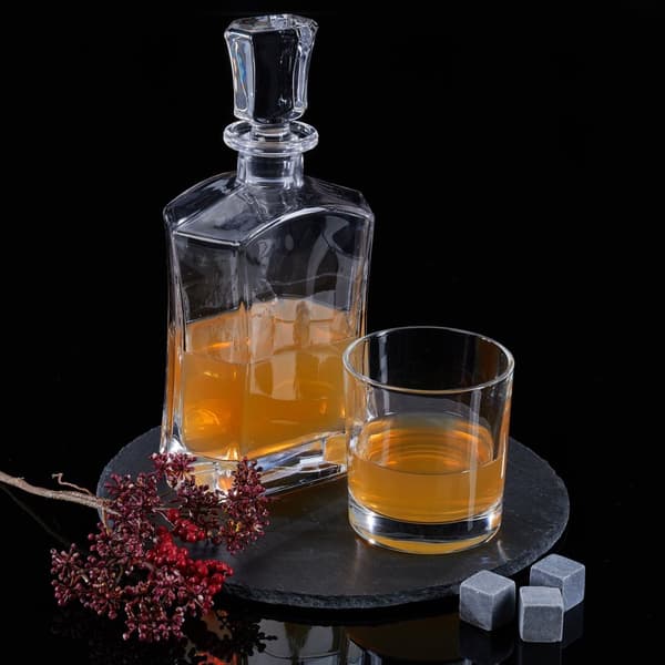 5-delt whiskysæt Karaffel og glas