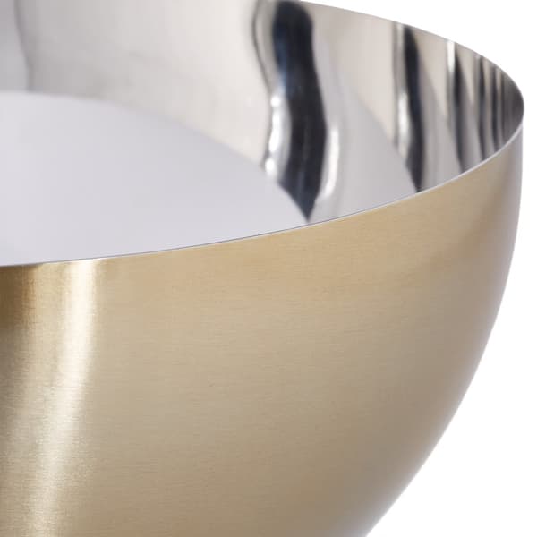 Moderne serveringsskål guld/sølv