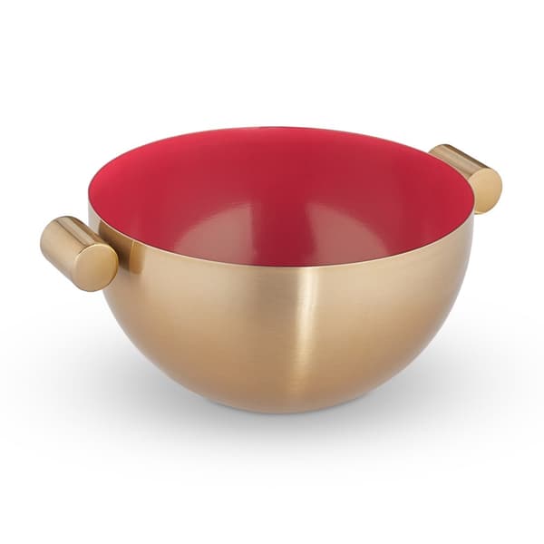 Serveringsskål i rustfrit stål guld
