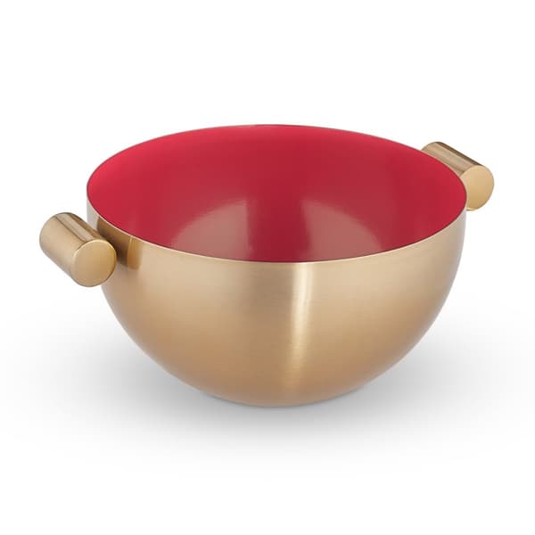 Serveringsskål i rustfrit stål guld
