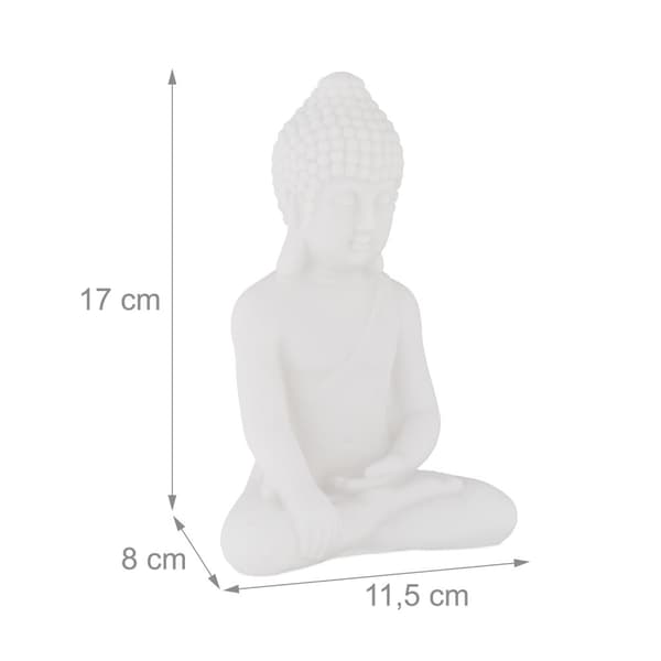 Siddende Buddha Figur 17 cm