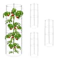 Miniatyrbillede 1 af 9: Sæt med 4 runde tomatstøtter, 60 cm