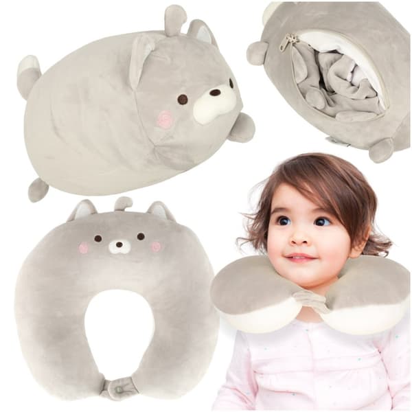 Rejsepude 2i1 kornet under nakken maskot kat