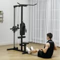 Miniatyrbillede 9 af 10: Hjemmegymnastik, romaskiner, uden vægte, fitnessudstyr til hjemmet, stål, syntetisk læder, sort