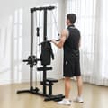 Miniatyrbillede 10 af 10: Hjemmegymnastik, romaskiner, uden vægte, fitnessudstyr til hjemmet, stål, syntetisk læder, sort