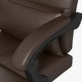 Miniatyrbillede 10 af 10: Kontorstol med massagefunktion, ergonomisk skrivebordsstol med lænefunktion, nakkestøtte, højdejusterbar, brun